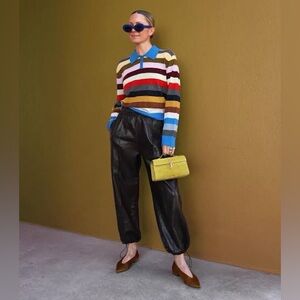 ZARA Vegan Leather Joggers